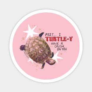 Turtle Valentine Magnet